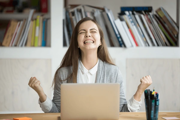 Excited professional