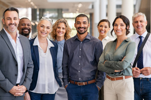 Diverse team of professionals collaborating at Rekruters